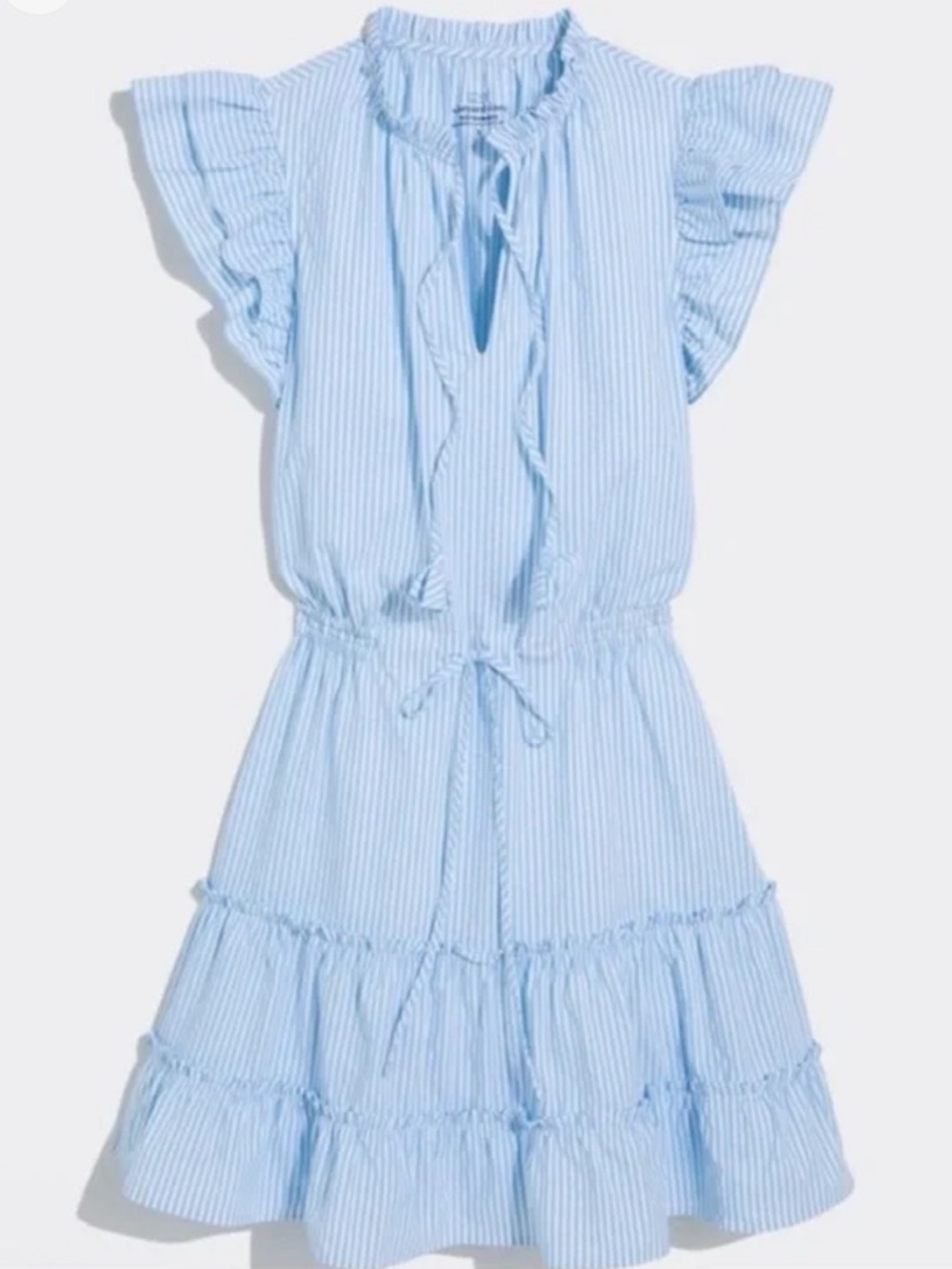 Vineyard Vines Women’s Harbor Smocked Waist Dress Seersucker Jake Blue Size XS